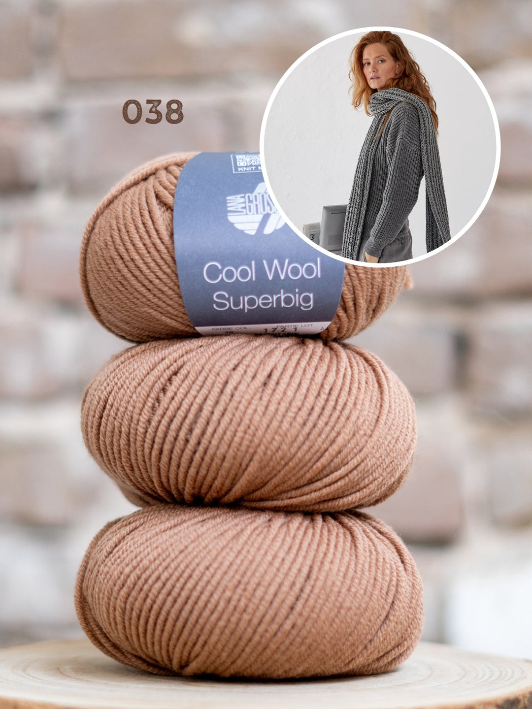 Strickpaket Cool Wool Superbig Schal