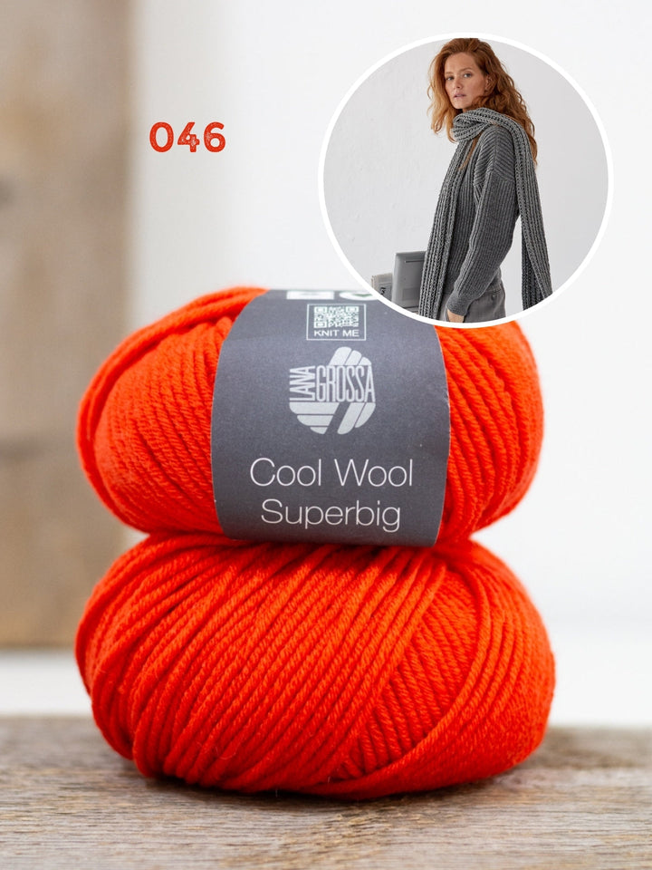 Strickpaket Cool Wool Superbig Schal