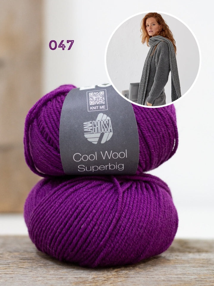 Strickpaket Cool Wool Superbig Schal