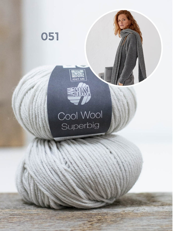 Strickpaket Cool Wool Superbig Schal