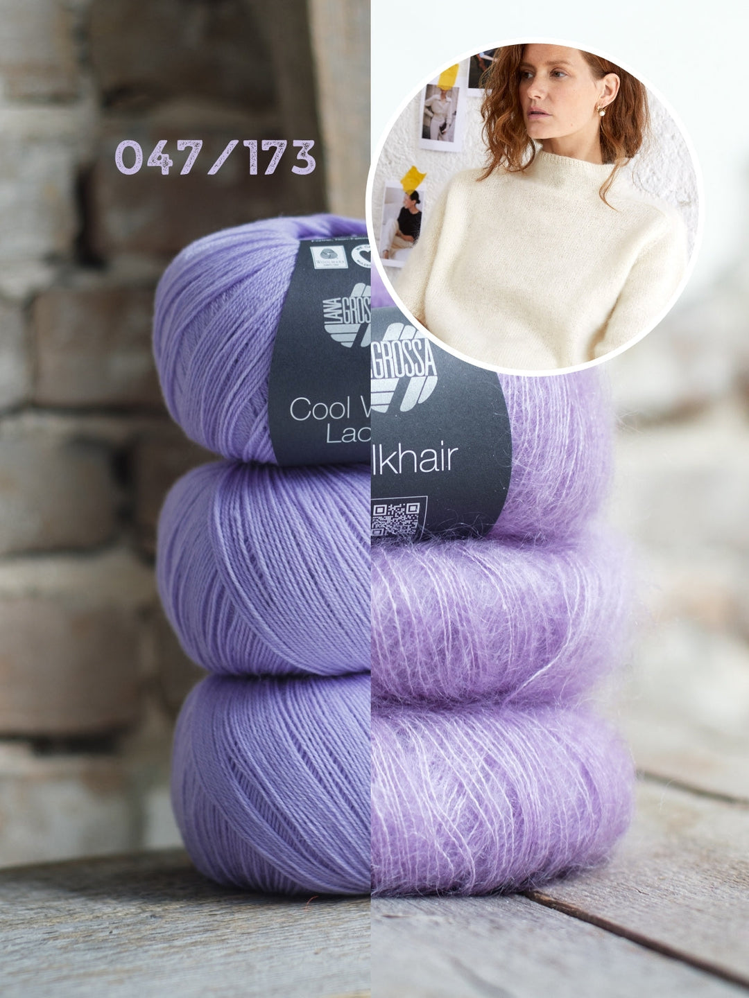 Strickpaket Shirt Hedda I - Cool Wool Lace und Silkhair