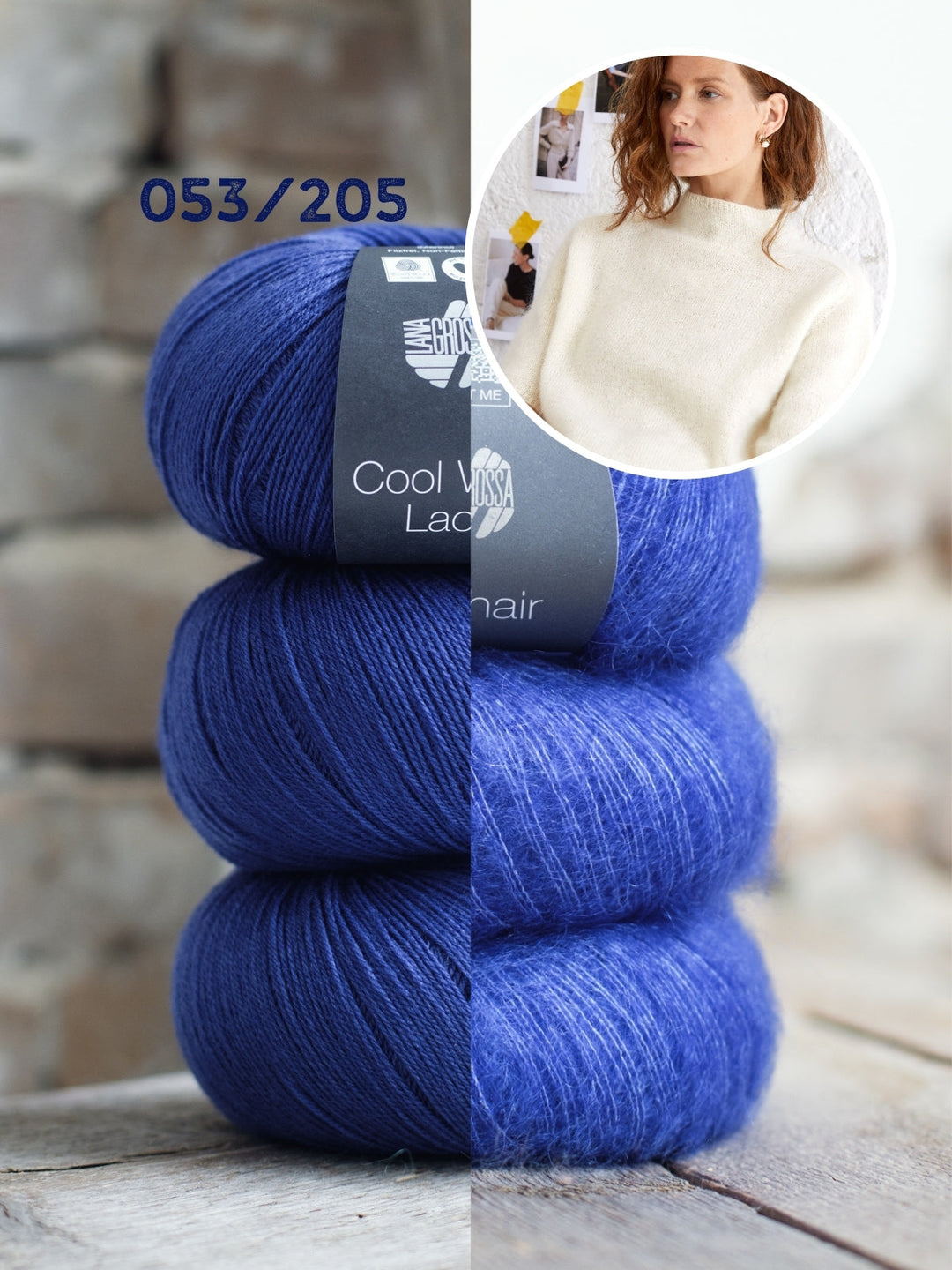 Strickpaket Shirt Hedda I - Cool Wool Lace und Silkhair