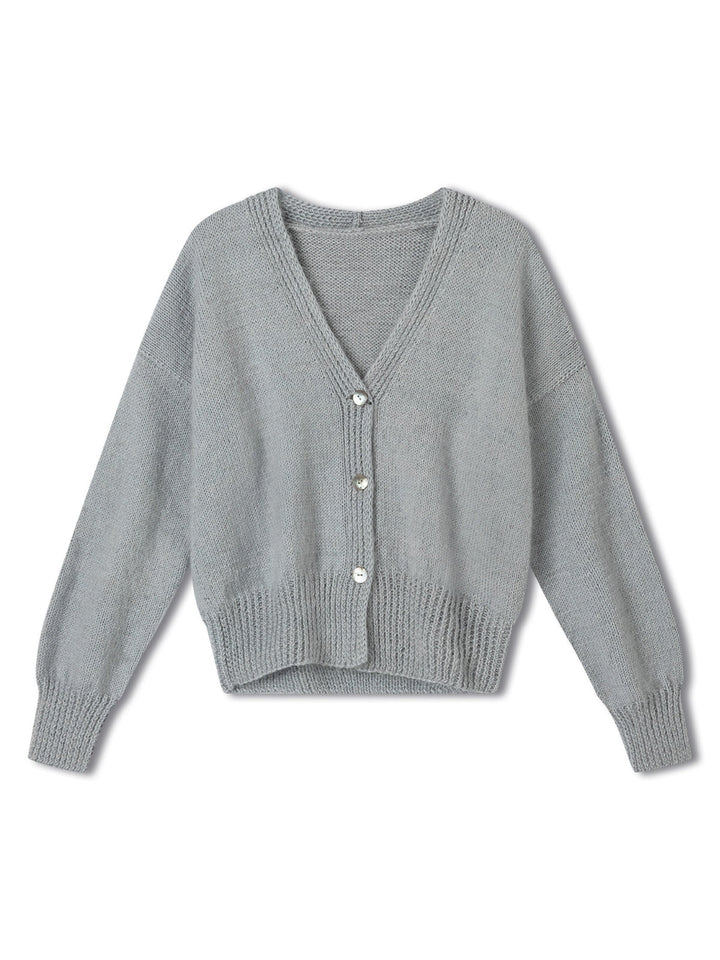 Strickpaket Weste Gerda III - Cool Wool und Silkhair