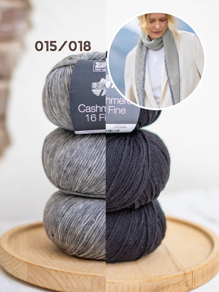 Strickpaket Cashmere 16 Fine Schal