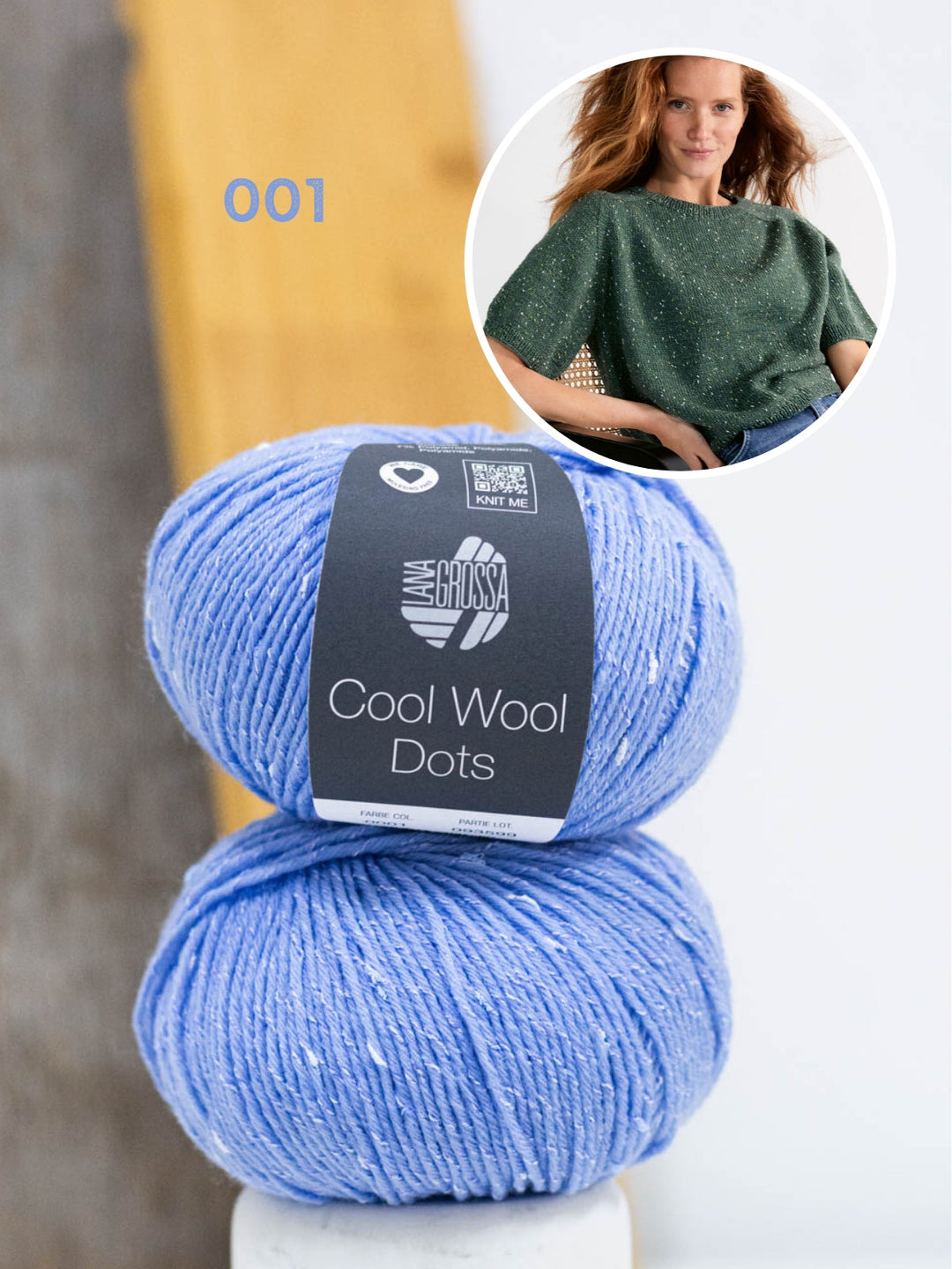 Strickpaket Shirt Hedda IV - Cool Wool Dots