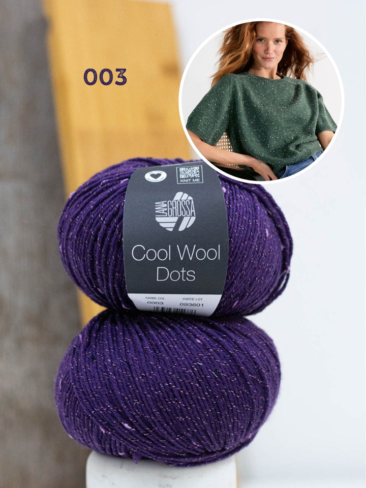 Strickpaket Shirt Hedda IV - Cool Wool Dots