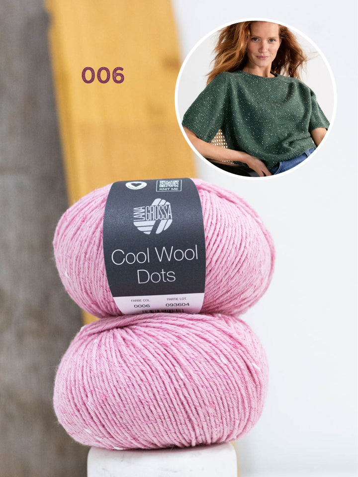 Strickpaket Shirt Hedda IV - Cool Wool Dots