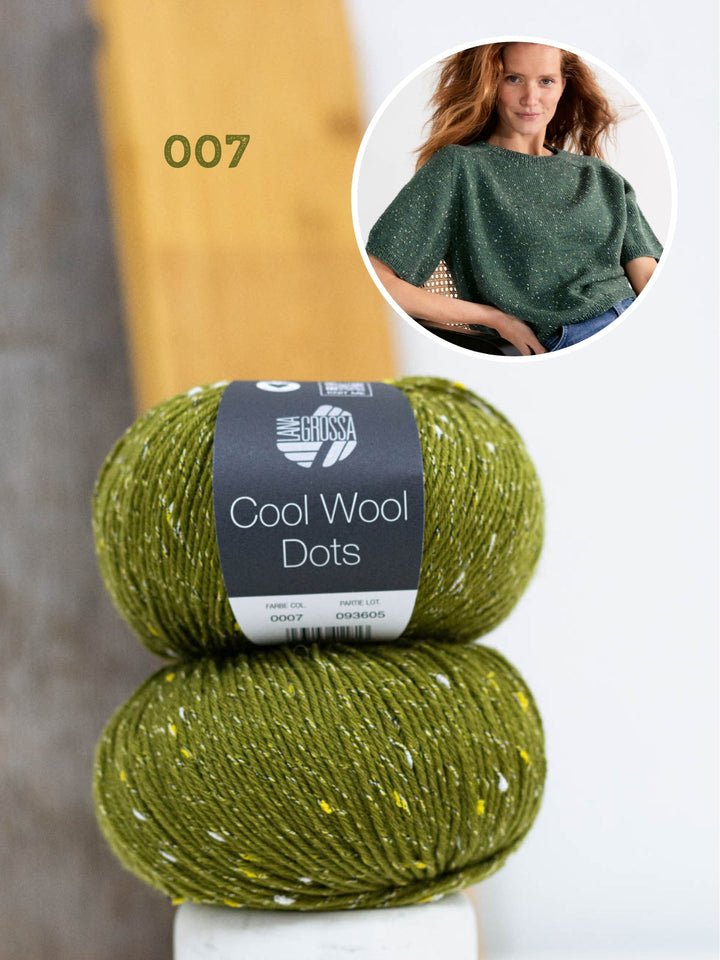 Strickpaket Shirt Hedda IV - Cool Wool Dots