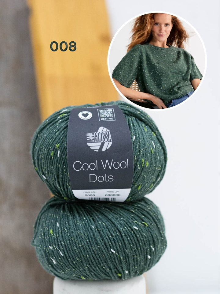 Strickpaket Shirt Hedda IV - Cool Wool Dots