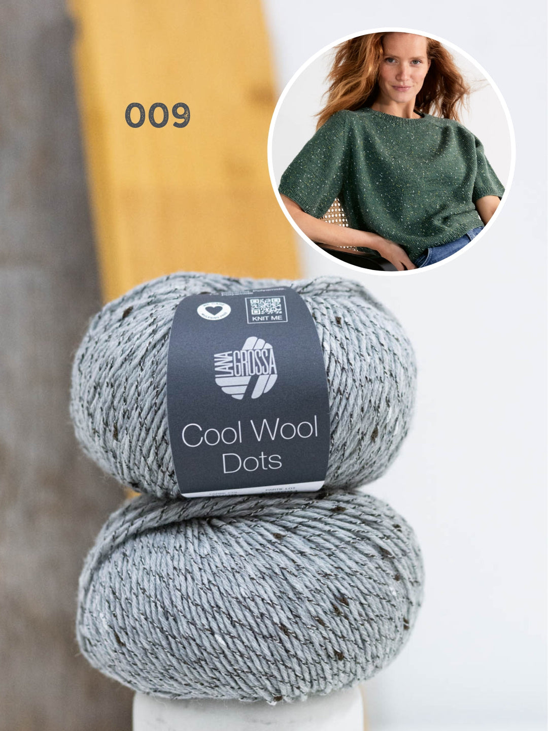 Strickpaket Shirt Hedda IV - Cool Wool Dots