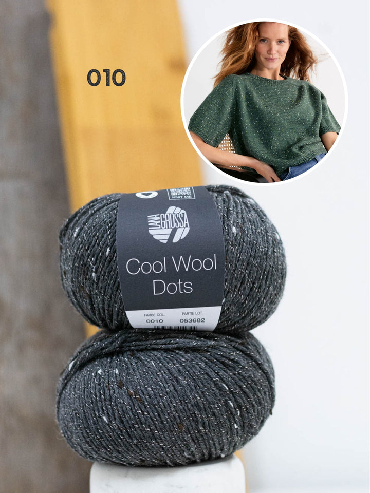 Strickpaket Shirt Hedda IV - Cool Wool Dots