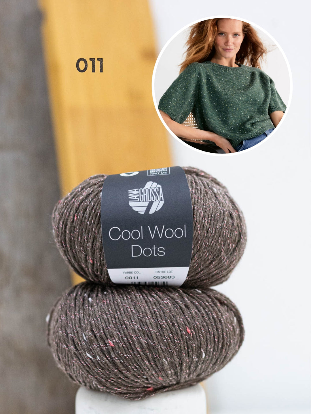 Strickpaket Shirt Hedda IV - Cool Wool Dots