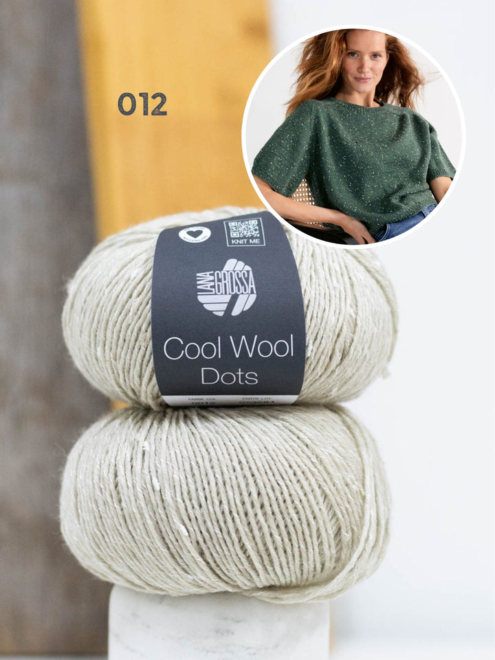 Strickpaket Shirt Hedda IV - Cool Wool Dots