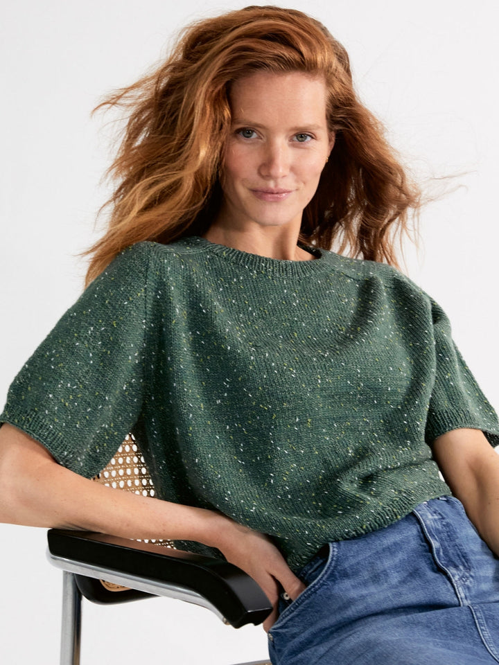 Strickpaket Shirt Hedda IV - Cool Wool Dots