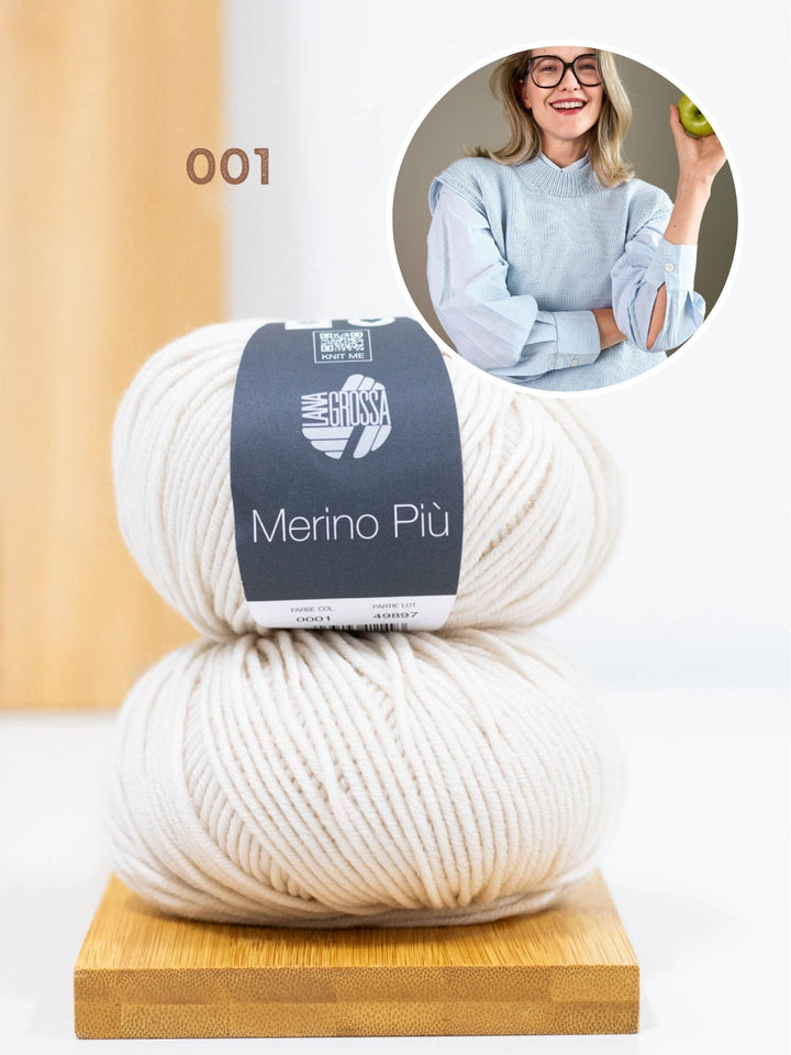 Strickpaket Pullunder Sinchens - Merino Più