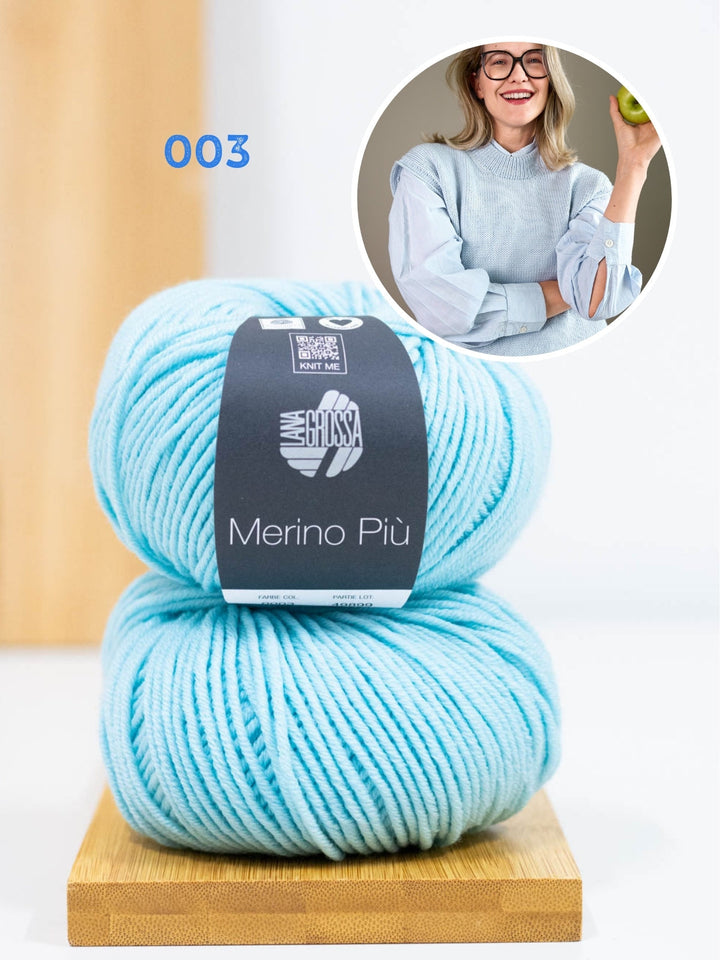 Strickpaket Pullunder Sinchens - Merino Più