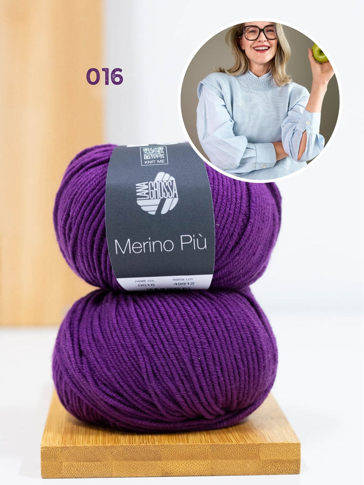 Strickpaket Pullunder Sinchens - Merino Più