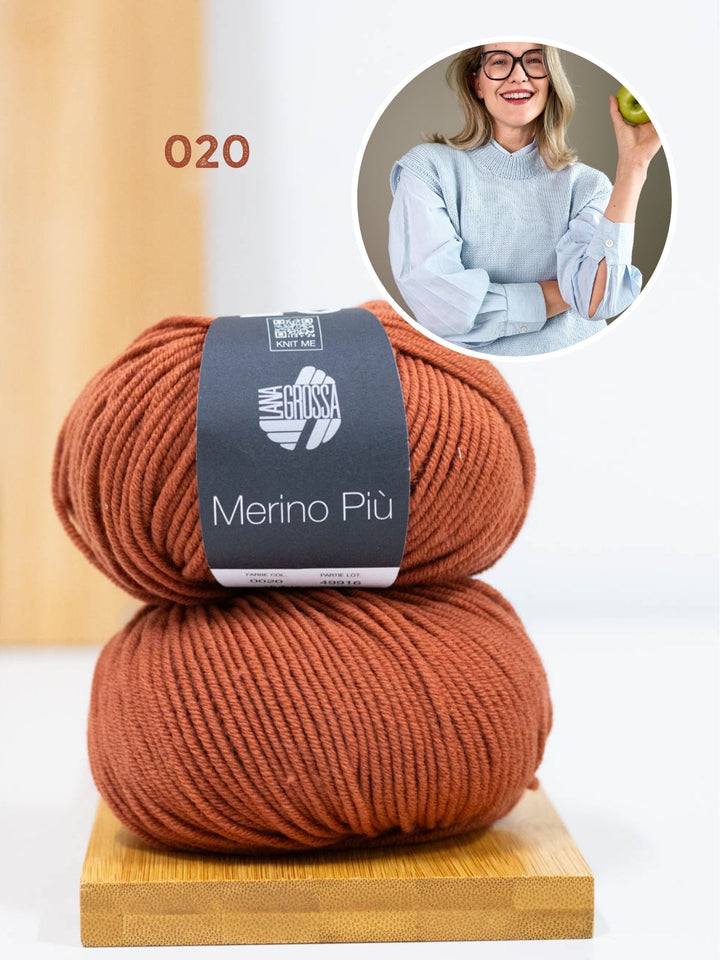 Strickpaket Pullunder Sinchens - Merino Più