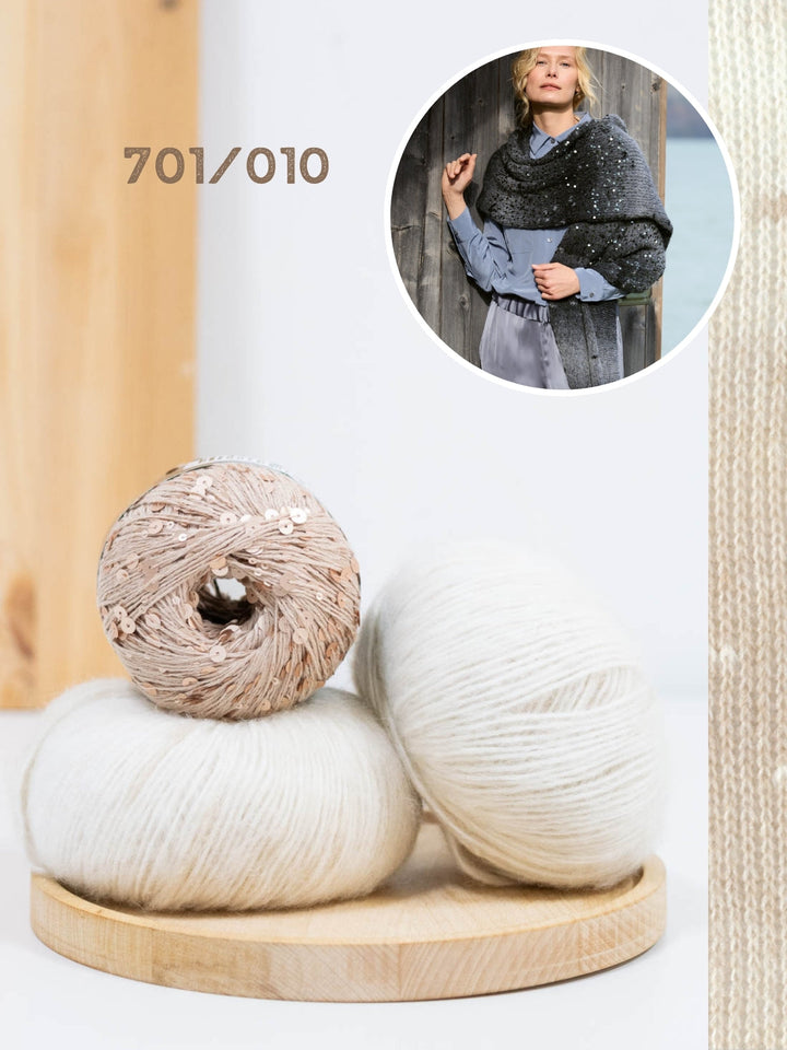 Strickpaket Ecopuno Sfumato Cosmo Stola