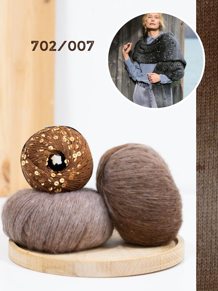 Strickpaket Ecopuno Sfumato Cosmo Stola