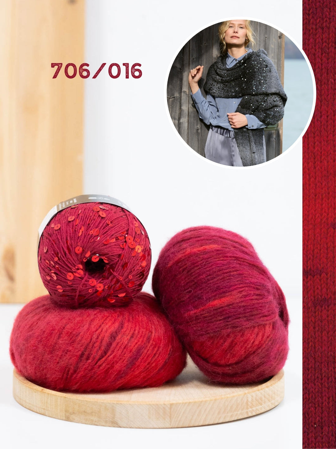 Strickpaket Ecopuno Sfumato Cosmo Stola