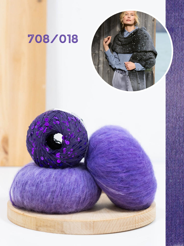 Strickpaket Ecopuno Sfumato Cosmo Stola