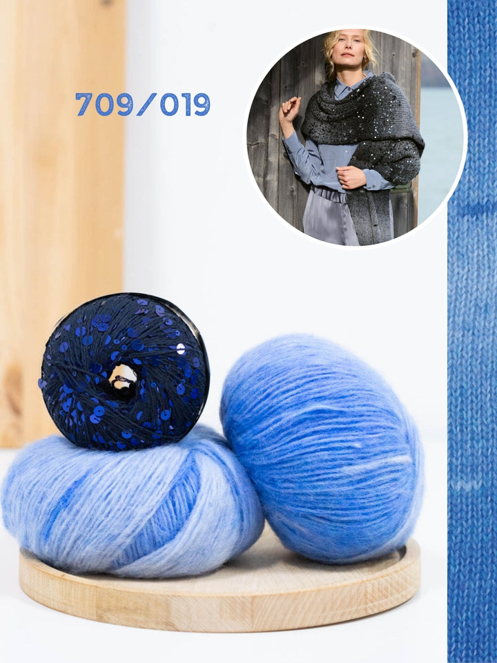 Strickpaket Ecopuno Sfumato Cosmo Stola