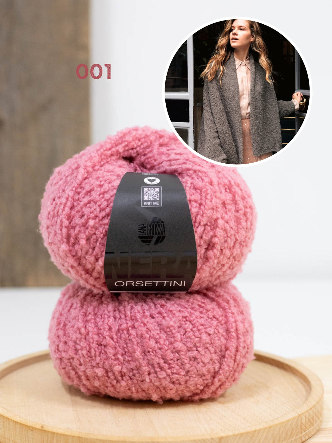 Strickpaket Orsettini Schalkragen-Cardigan