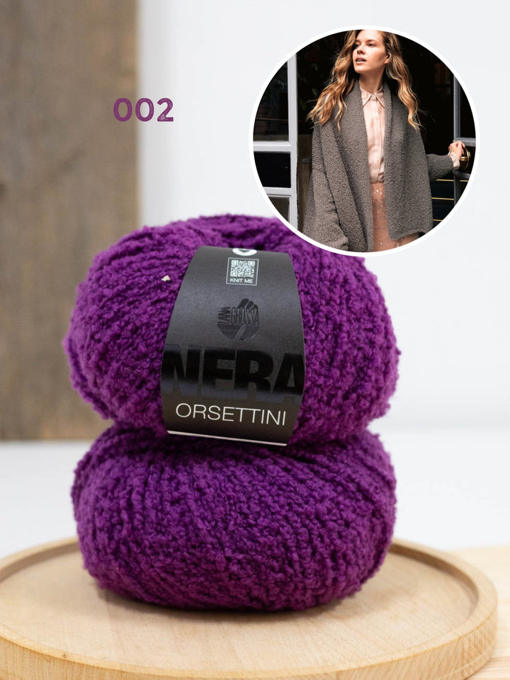 Strickpaket Orsettini Schalkragen-Cardigan