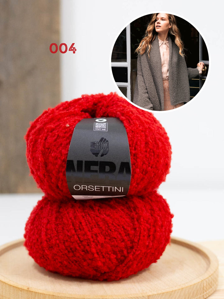 Strickpaket Orsettini Schalkragen-Cardigan