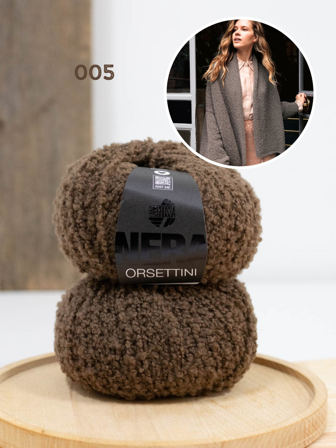 Strickpaket Orsettini Schalkragen-Cardigan