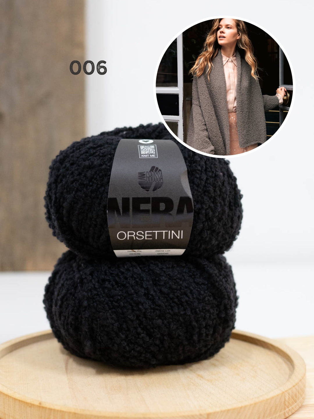 Strickpaket Orsettini Schalkragen-Cardigan