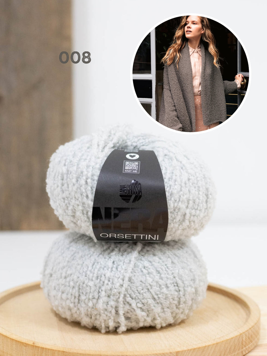 Strickpaket Orsettini Schalkragen-Cardigan