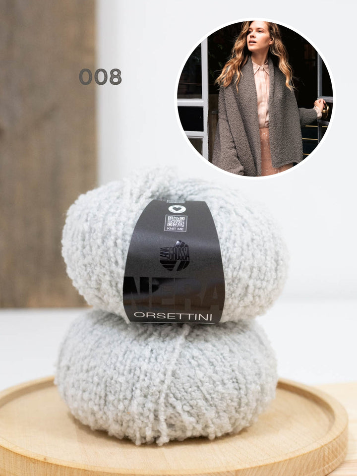 Strickpaket Orsettini Schalkragen-Cardigan