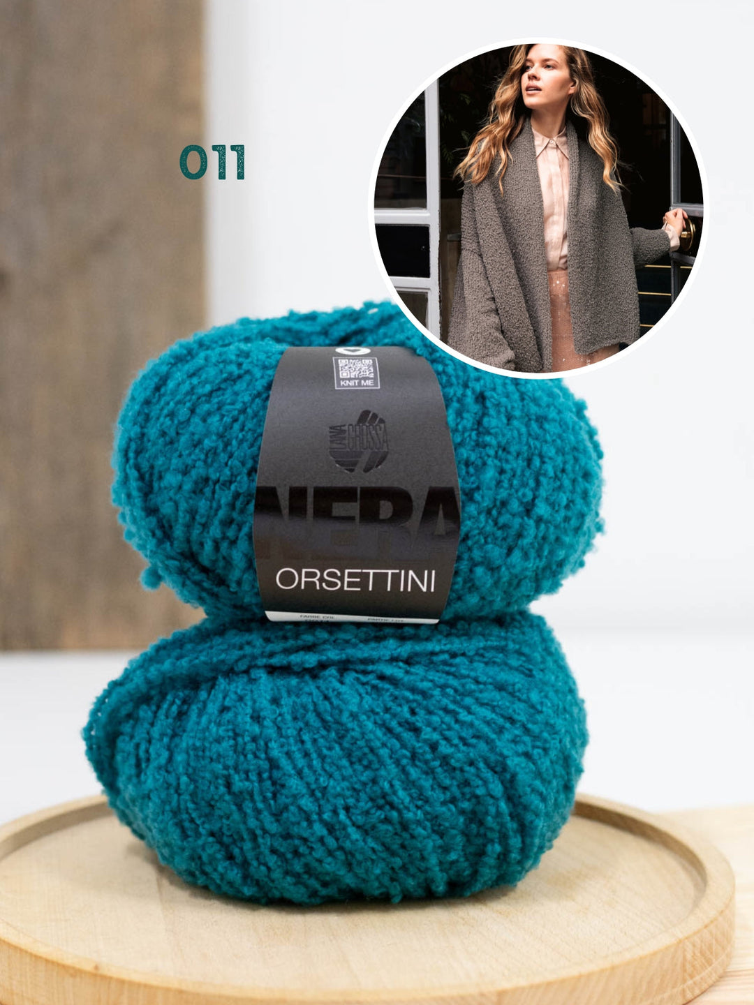 Strickpaket Orsettini Schalkragen-Cardigan