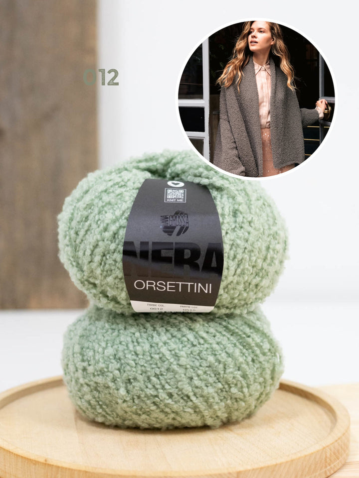 Strickpaket Orsettini Schalkragen-Cardigan