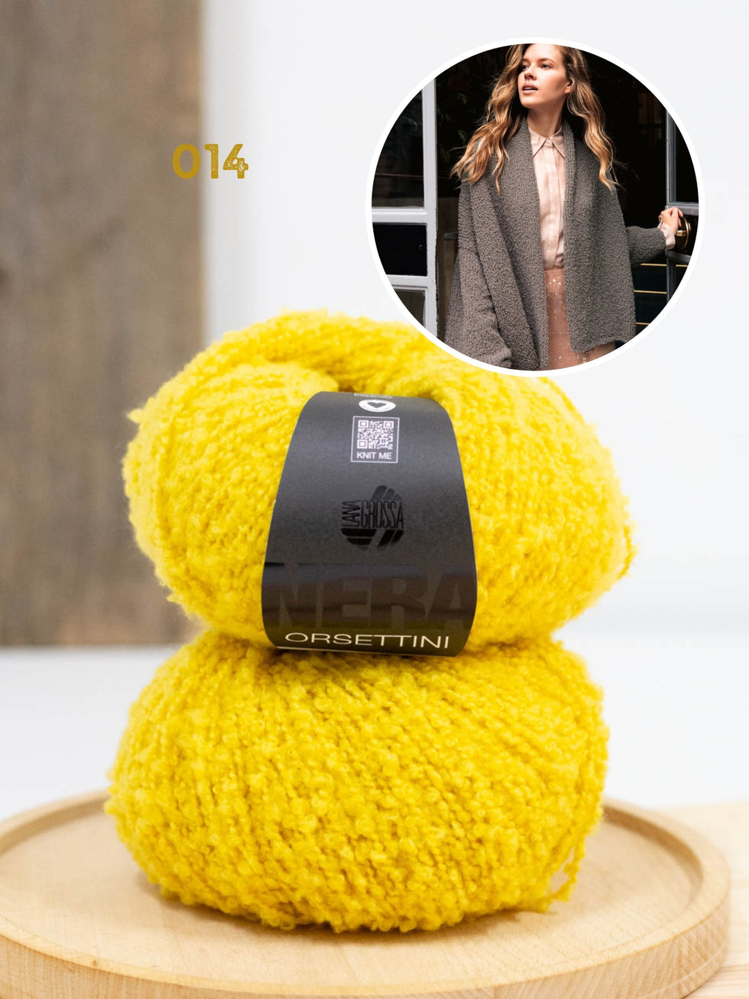 Strickpaket Orsettini Schalkragen-Cardigan