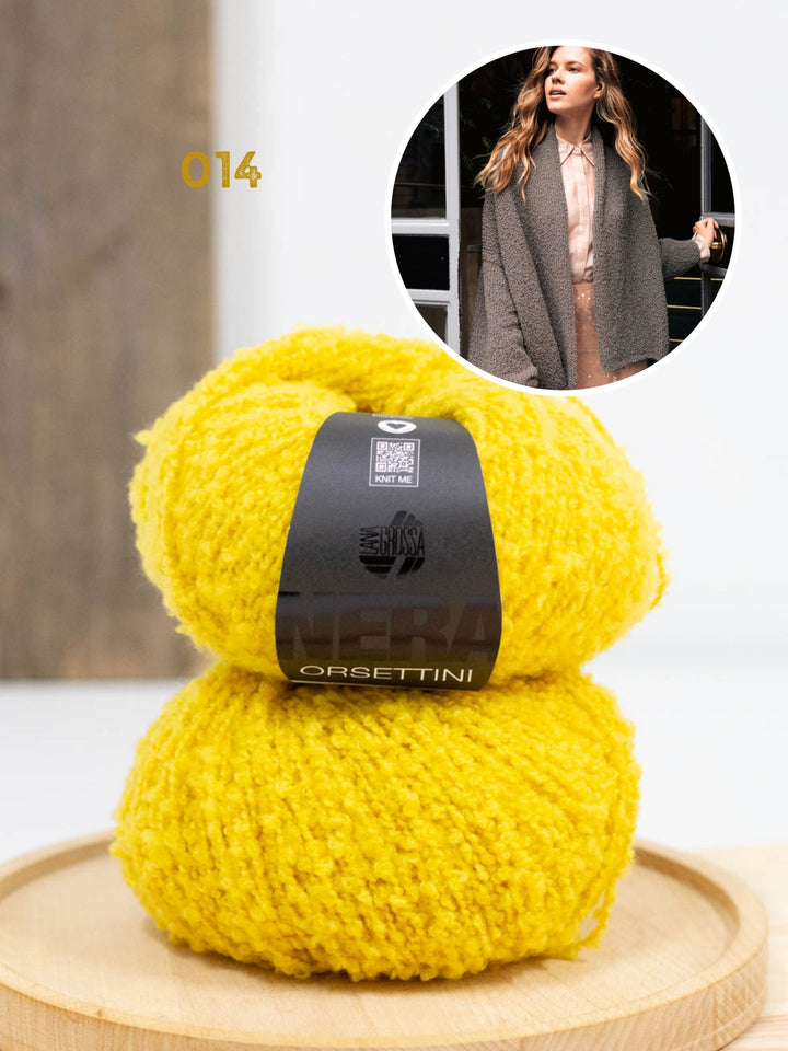Strickpaket Orsettini Schalkragen-Cardigan