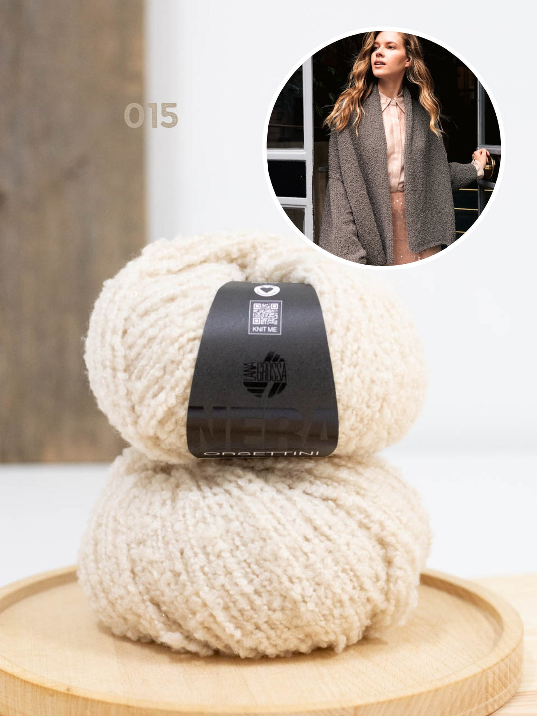 Strickpaket Orsettini Schalkragen-Cardigan