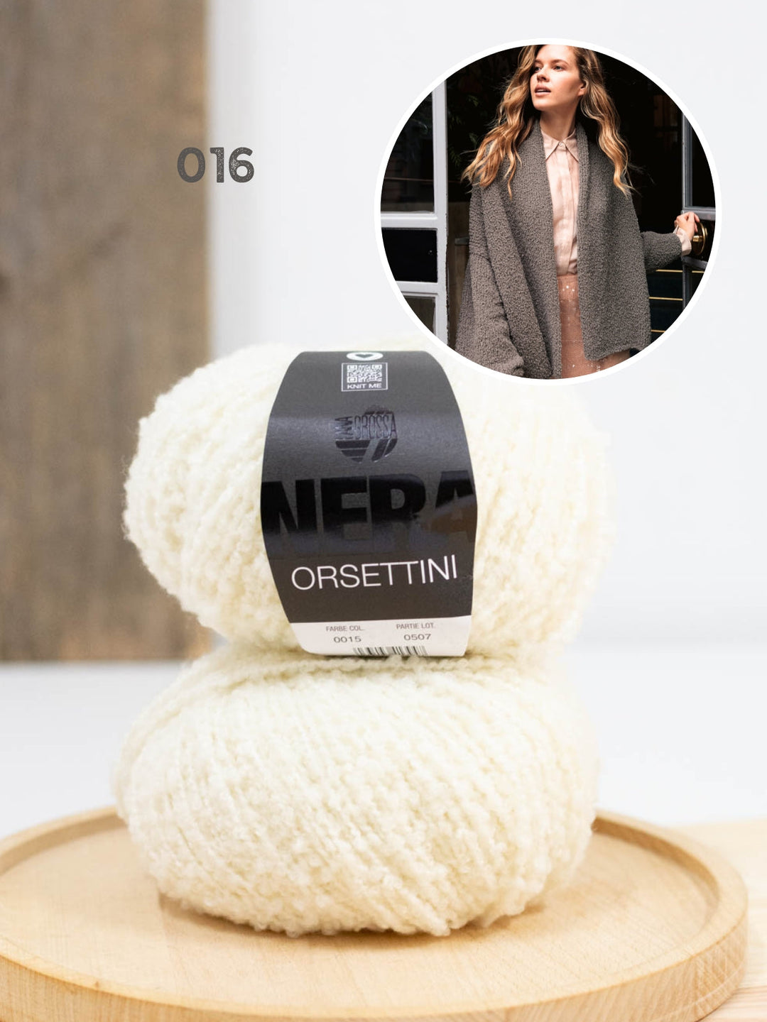 Strickpaket Orsettini Schalkragen-Cardigan