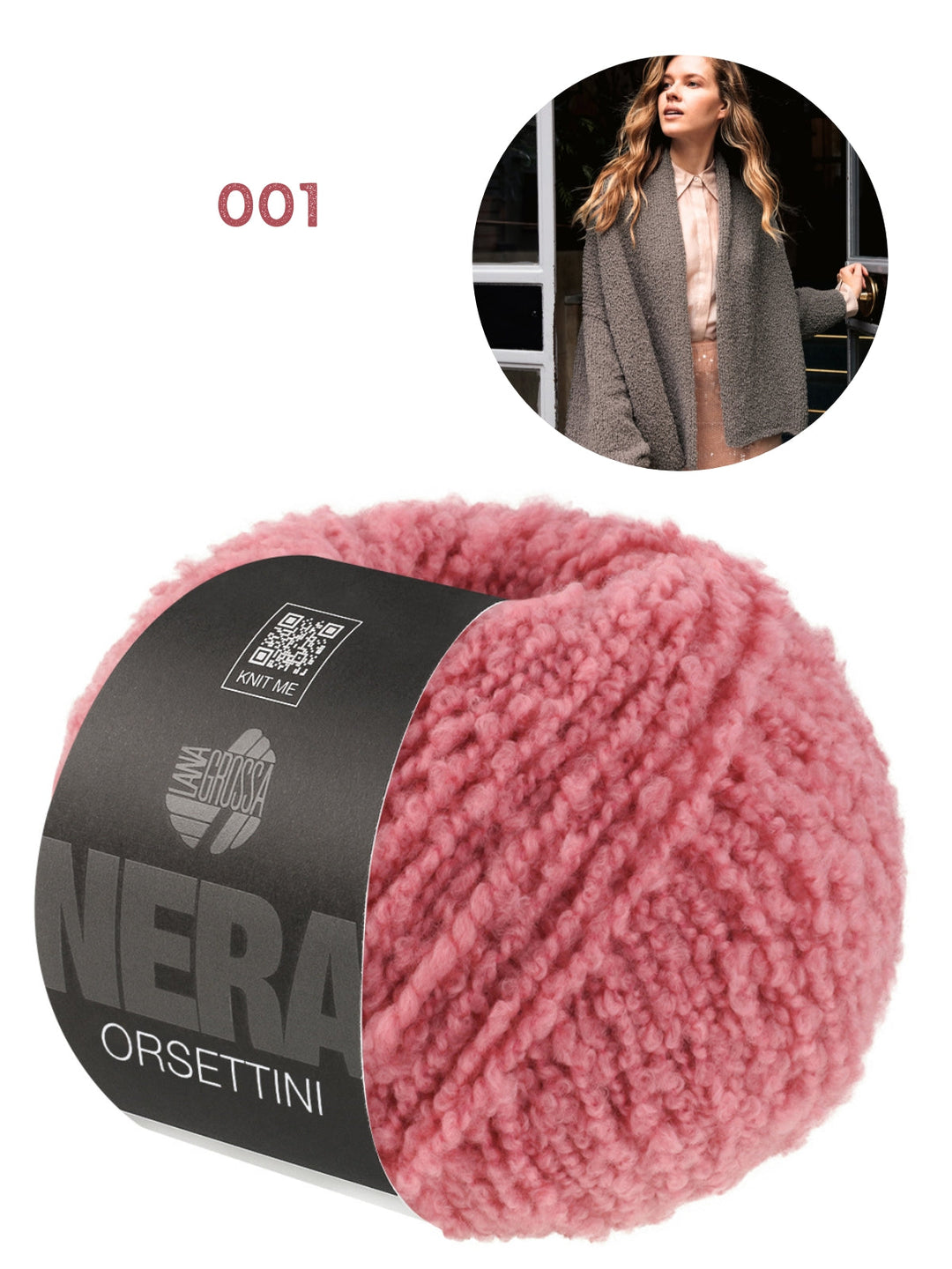 Strickpaket Orsettini Schalkragen-Cardigan