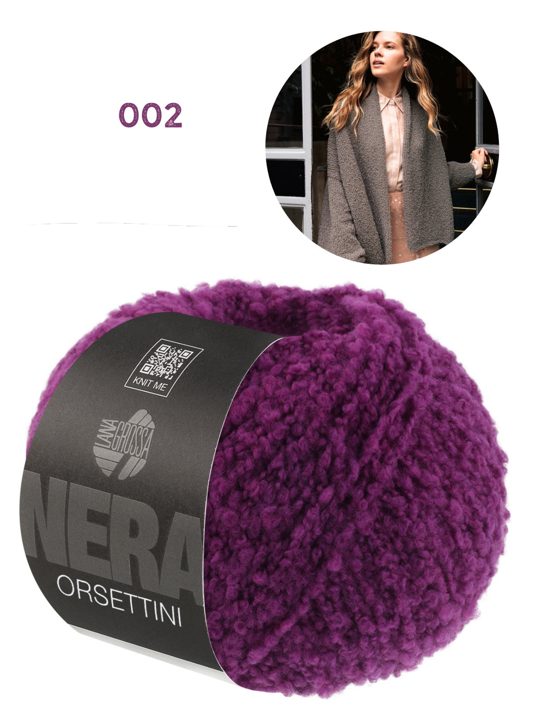 Strickpaket Orsettini Schalkragen-Cardigan