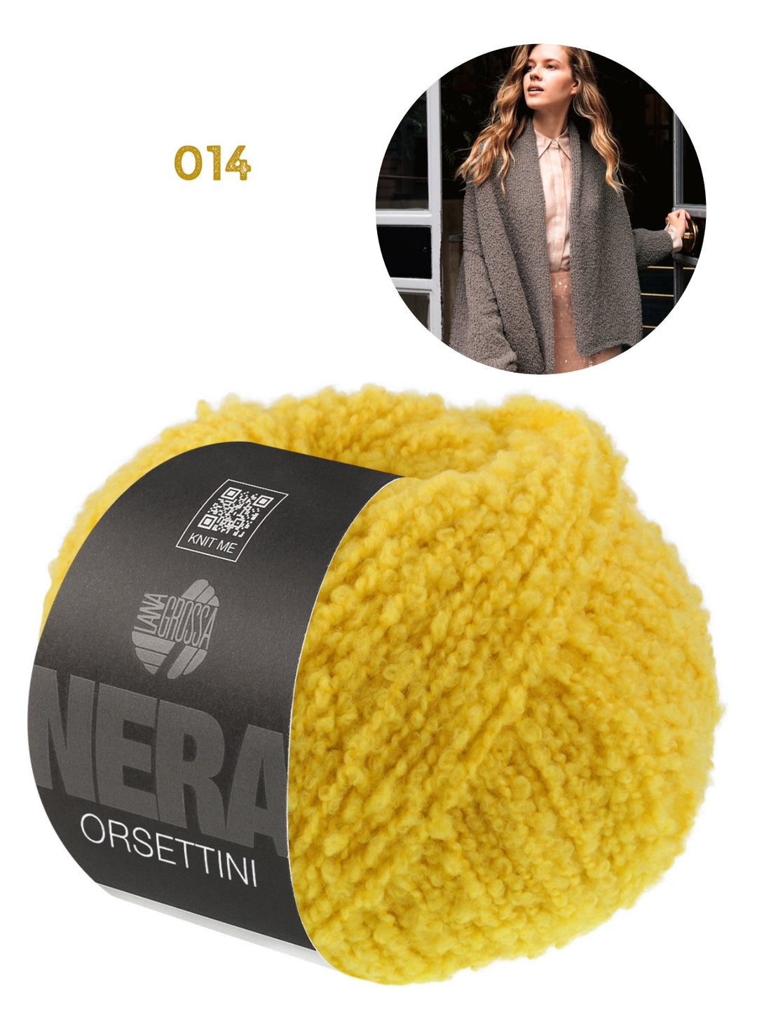 Strickpaket Orsettini Schalkragen-Cardigan