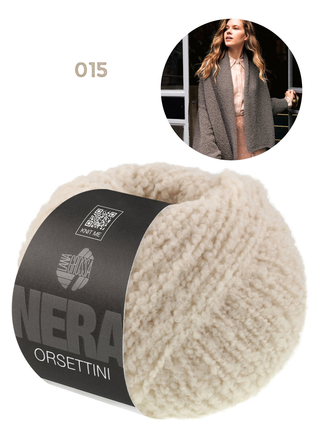 Strickpaket Orsettini Schalkragen-Cardigan
