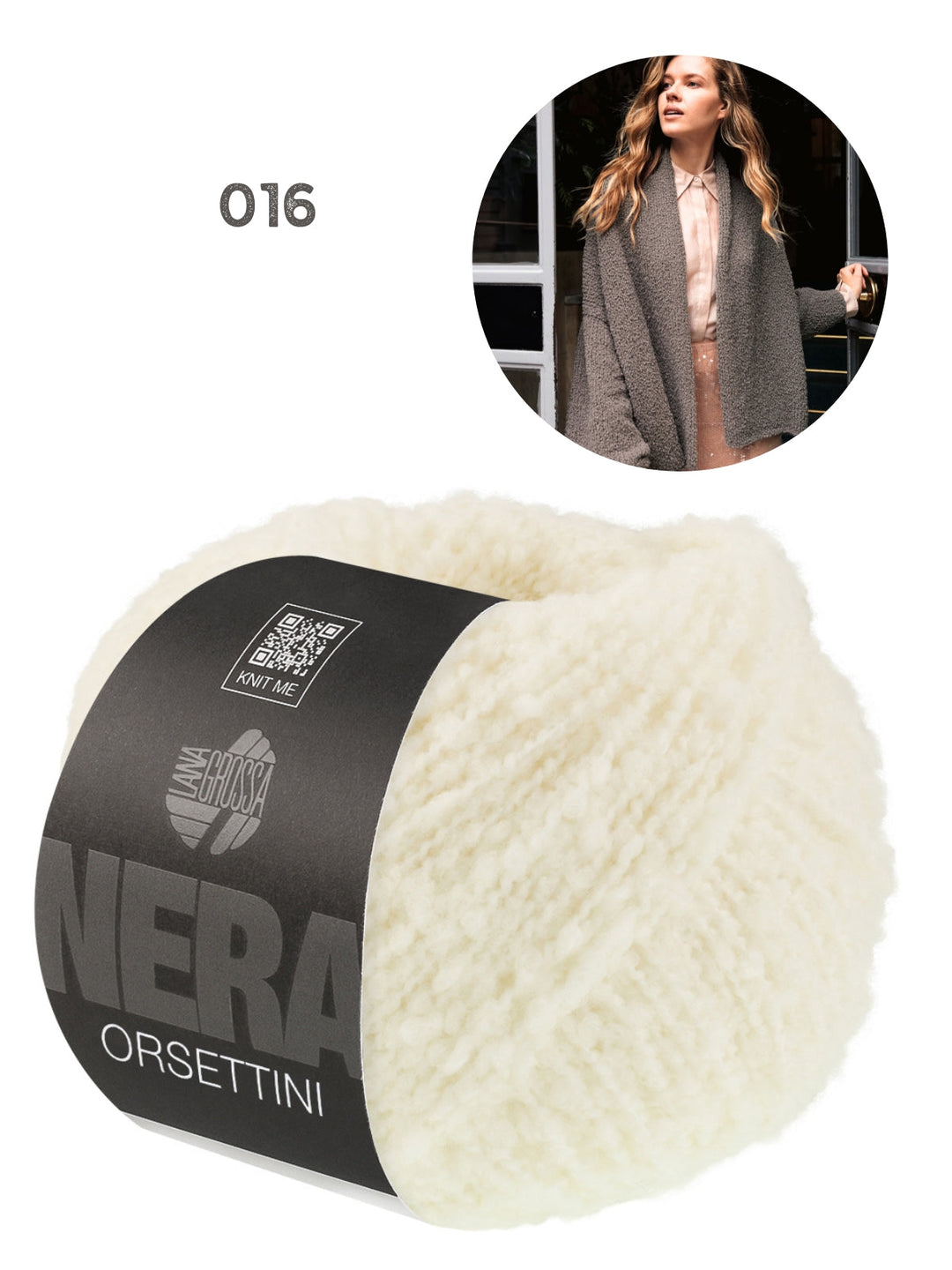 Strickpaket Orsettini Schalkragen-Cardigan
