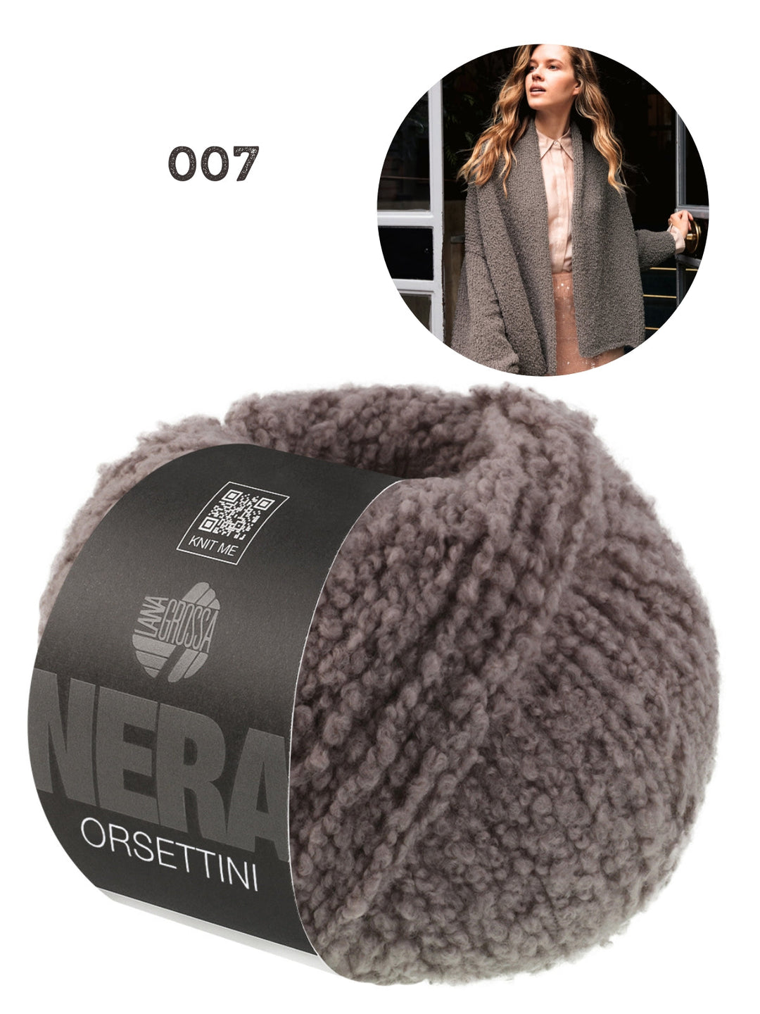 Strickpaket Orsettini Schalkragen-Cardigan