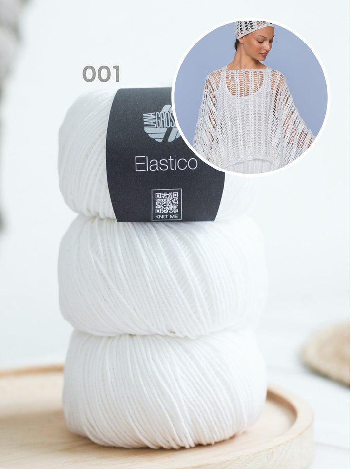 Häkelpaket Elastico Mütze und Poncho