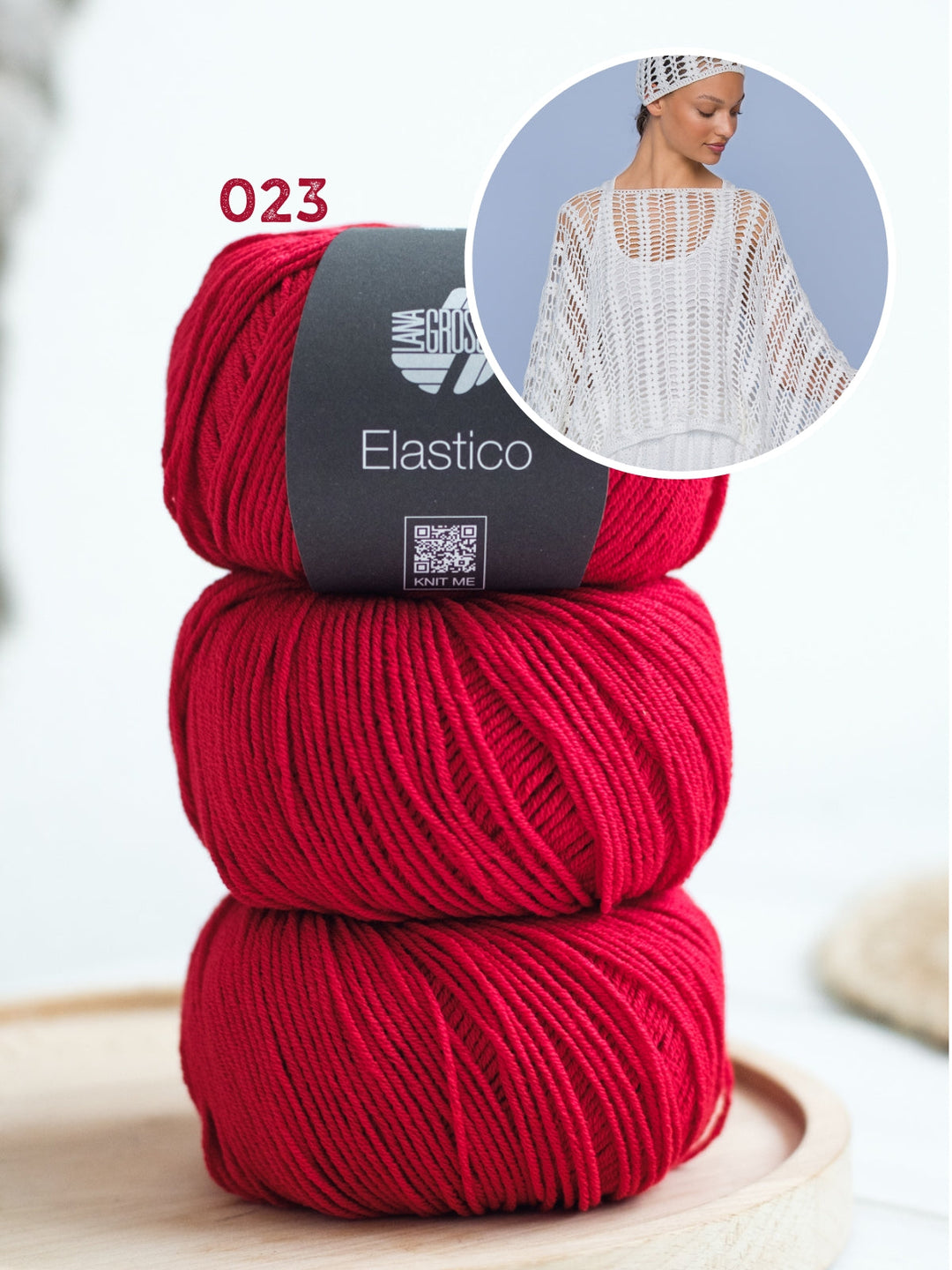 Häkelpaket Elastico Mütze und Poncho