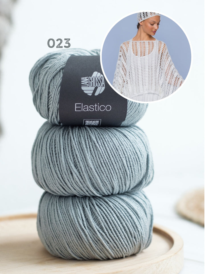 Häkelpaket Elastico Mütze und Poncho