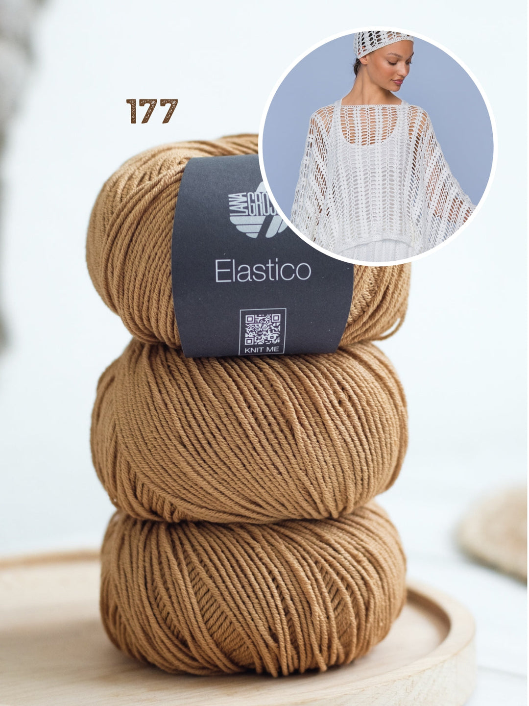 Häkelpaket Elastico Mütze und Poncho